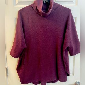 Caslon fleece poncho style sweater